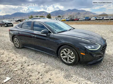 2021 Hyundai Sonata Sel VIN KMHL14JA7MA155424 фото 4
