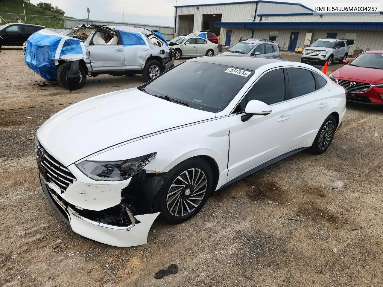2021 Hyundai Sonata Hybrid Limited VIN KMHL54JJ6MA034257 фото 1