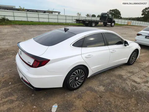 2021 Hyundai Sonata Hybrid Limited VIN KMHL54JJ6MA034257 фото 3