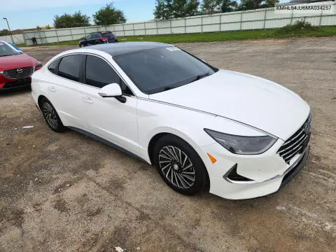 2021 Hyundai Sonata Hybrid Limited VIN KMHL54JJ6MA034257 фото 4
