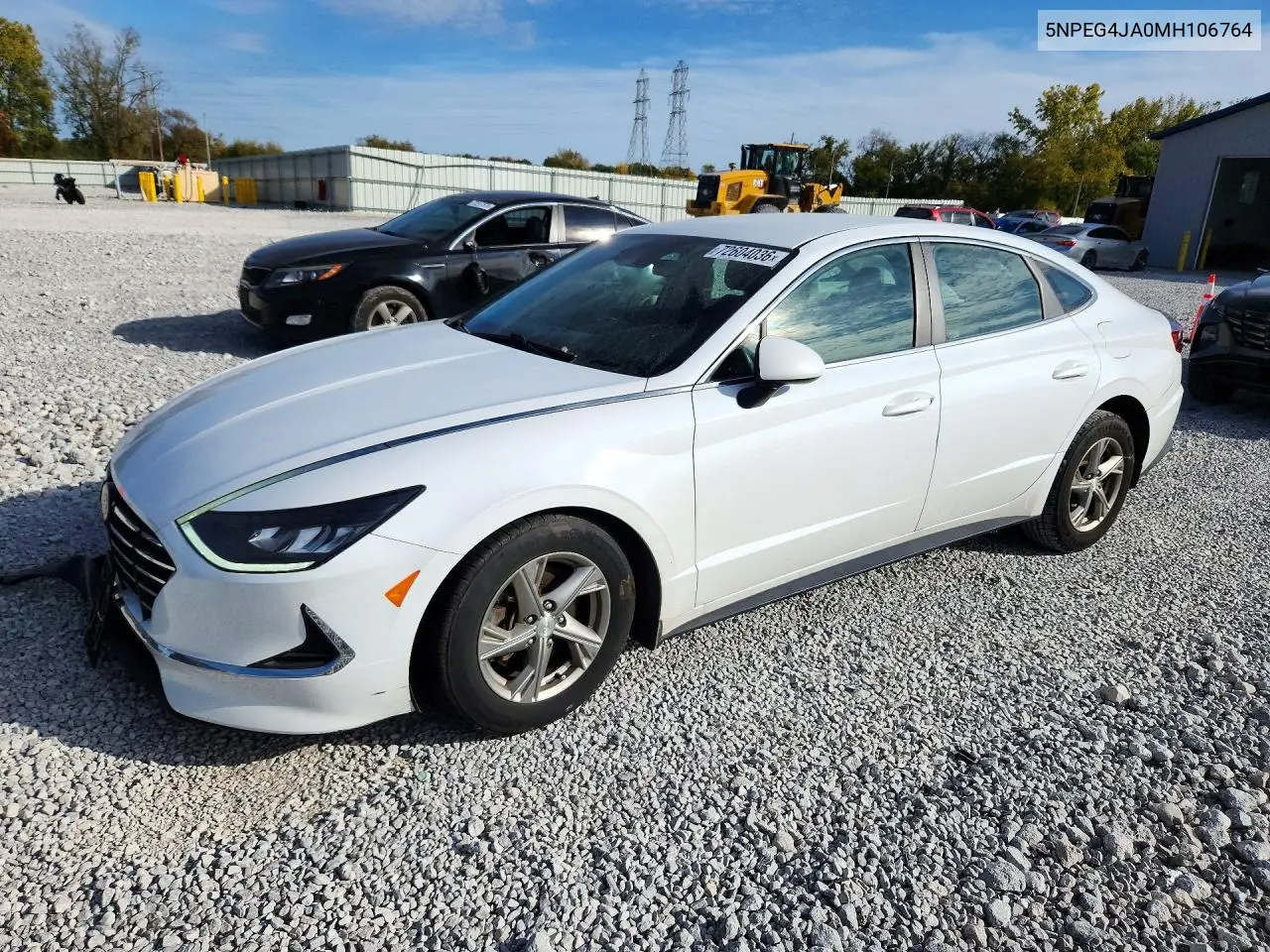 2021 Hyundai Sonata Se VIN 5NPEG4JA0MH106764 фото 1