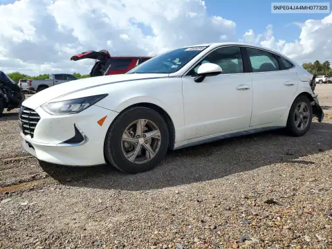 5NPEG4JA4MH077320 — 2021 Hyundai Sonata, Задняя часть, фото до ремонта