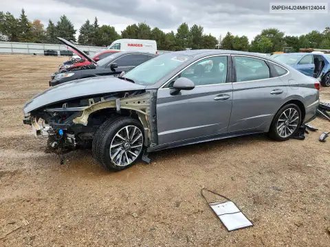 5NPEH4J24MH124044 — 2021 Hyundai Sonata, Передняя часть, фото до ремонта