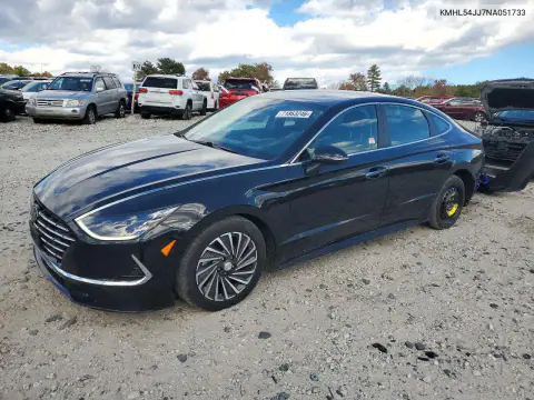 KMHL54JJ7NA051733 — 2022 Hyundai Sonata, Задняя часть, фото до ремонта