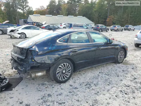 2022 Hyundai Sonata Hybrid Limited VIN KMHL54JJ7NA051733 фото 3