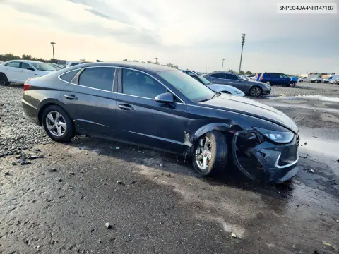 2022 Hyundai Sonata Se VIN 5NPEG4JA4NH147187 фото 4
