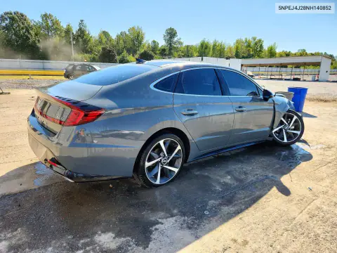 2022 Hyundai Sonata Sel Plus VIN 5NPEJ4J28NH140852 фото 3