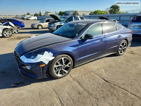 5NPEJ4J28NH148434 — 2022 Hyundai Sonata, Передняя часть, фото до ремонта