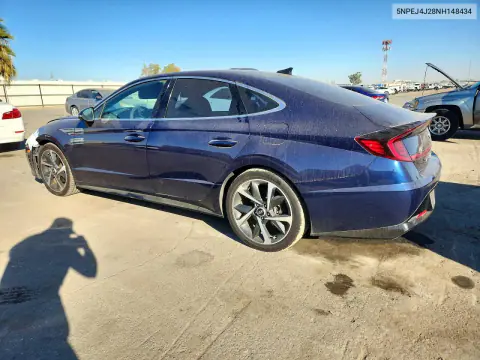 2022 Hyundai Sonata Sel Plus VIN 5NPEJ4J28NH148434 фото 2