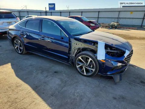 2022 Hyundai Sonata Sel Plus VIN 5NPEJ4J28NH148434 фото 4