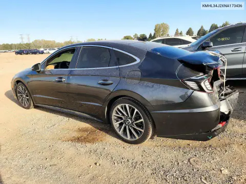 2022 Hyundai Sonata Limited VIN KMHL34J2XNA173436 фото 2