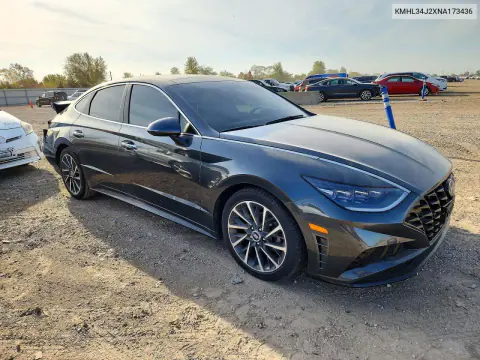 2022 Hyundai Sonata Limited VIN KMHL34J2XNA173436 фото 4