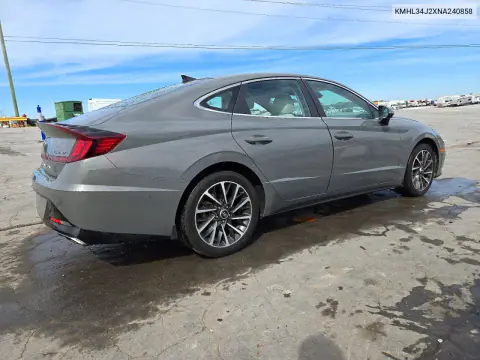 2022 Hyundai Sonata Limited VIN KMHL34J2XNA240858 фото 3