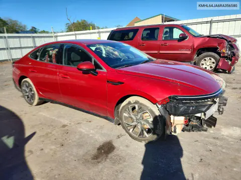2024 Hyundai Sonata Sel VIN KMHL64JA6RA356580 фото 4