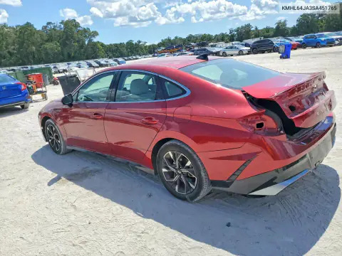 2025 Hyundai Sonata Sel VIN KMHL64JA3SA451765 фото 2