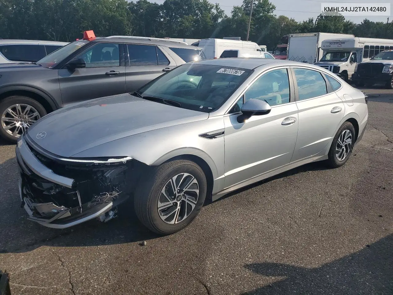 2026 Hyundai Sonata Hybrid Blue VIN KMHL24JJ2TA142480 фото 1