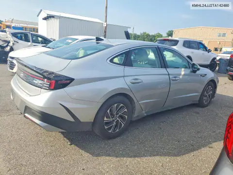 2026 Hyundai Sonata Hybrid Blue VIN KMHL24JJ2TA142480 фото 3