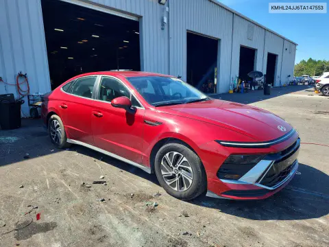 2026 Hyundai Sonata Hybrid Blue VIN KMHL24JJ6TA147553 фото 4