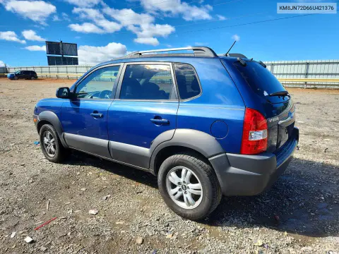 2006 Hyundai Tucson Gls VIN KM8JN72D66U421376 фото 2