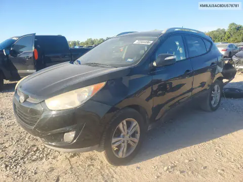 KM8JU3AC8DU578781 — 2013 Hyundai Tucson, Задняя часть, фото до ремонта