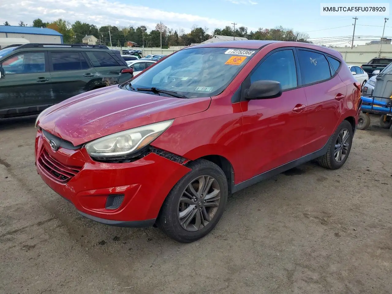 KM8JTCAF5FU078920 Hyundai Tucson 2015 — повреждение Задняя часть, фото до ремонта