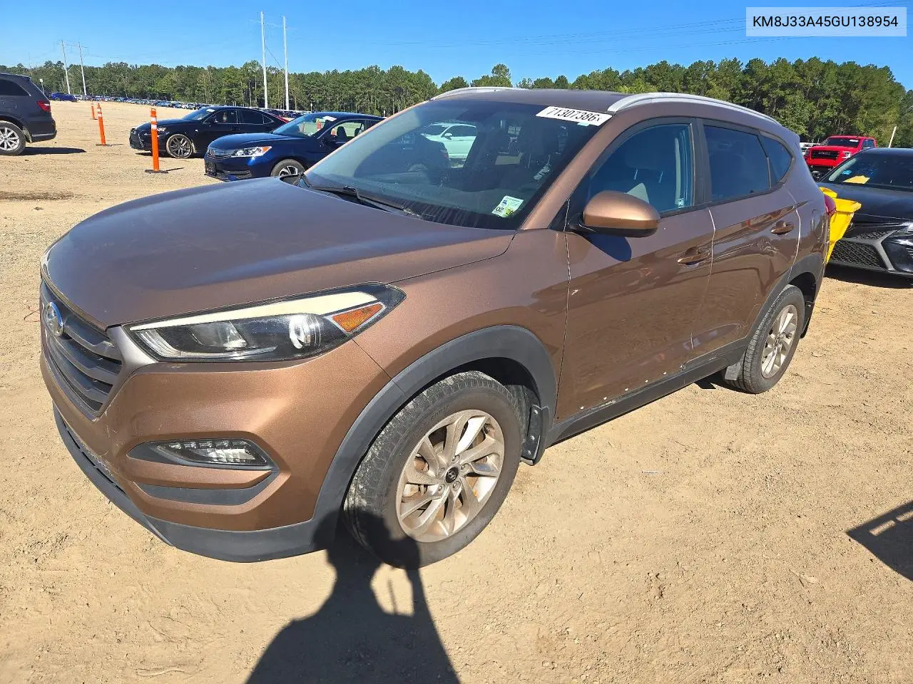 2016 Hyundai Tucson Se VIN KM8J33A45GU138954 фото 1