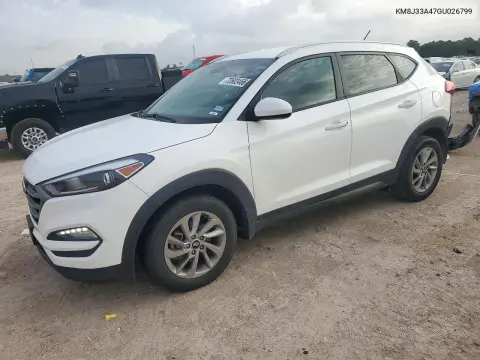 KM8J33A47GU026799 — 2016 Hyundai Tucson, Задняя часть, фото до ремонта
