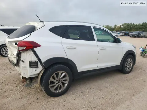 2016 Hyundai Tucson Se VIN KM8J33A47GU026799 фото 3