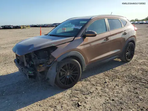 KM8J33A46GU158582 Hyundai Tucson 2016 — повреждение Передняя часть, фото до ремонта