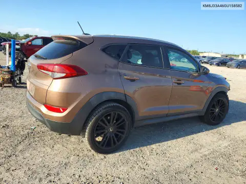 KM8J33A46GU158582 — 2016 Hyundai Tucson, фото 3 с аукциона Copart, Передняя часть