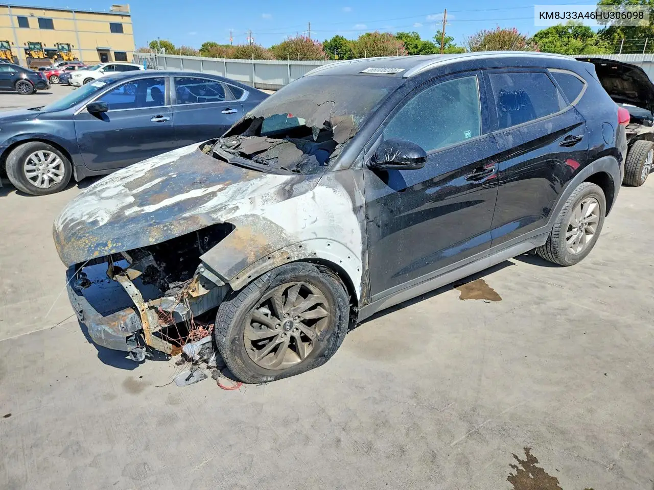 KM8J33A46HU306098 Hyundai Tucson 2017 — повреждение Пожар, фото до ремонта