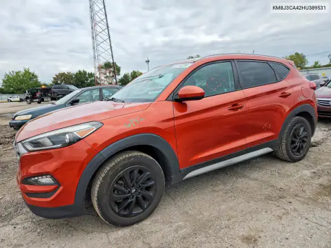 KM8J3CA42HU389531 — 2017 Hyundai Tucson, Задняя часть, фото до ремонта