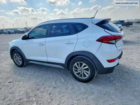KM8J33A49HU407586 — 2017 Hyundai Tucson, фото 2 с аукциона Copart, Задняя часть