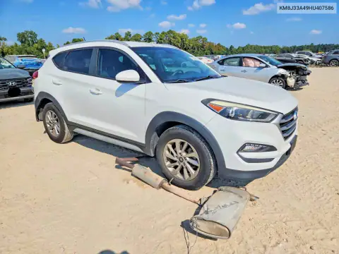 KM8J33A49HU407586 — 2017 Hyundai Tucson, фото 4 с аукциона Copart, Задняя часть