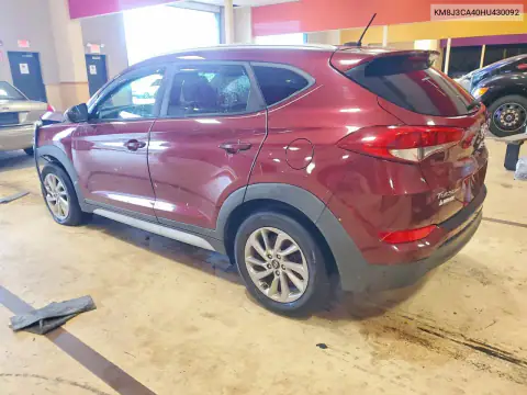 KM8J3CA40HU430092 — 2017 Hyundai Tucson, фото 2 с аукциона Copart, Передняя часть