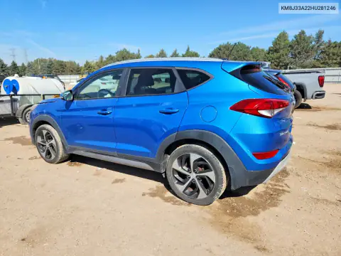 KM8J33A22HU281246 — 2017 Hyundai Tucson, фото 2 с аукциона Copart, Передняя часть