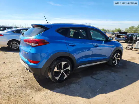KM8J33A22HU281246 — 2017 Hyundai Tucson, фото 3 с аукциона Copart, Передняя часть
