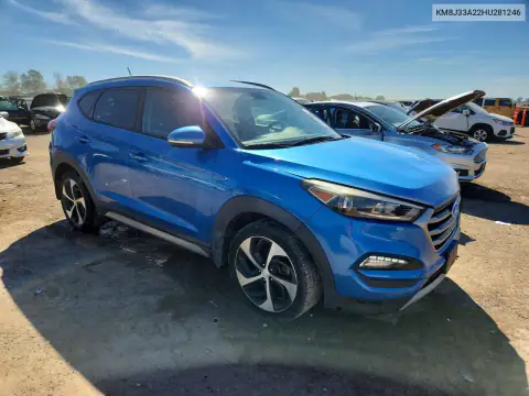 KM8J33A22HU281246 — 2017 Hyundai Tucson, фото 4 с аукциона Copart, Передняя часть