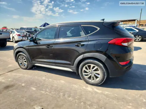2017 Hyundai Tucson Se Plus VIN KM8J33A45HU501738 фото 2