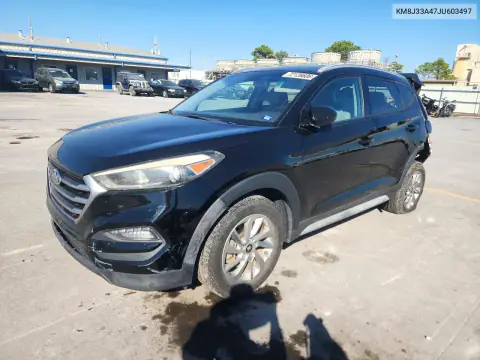KM8J33A47JU603497 — 2018 Hyundai Tucson, Задняя часть, фото до ремонта