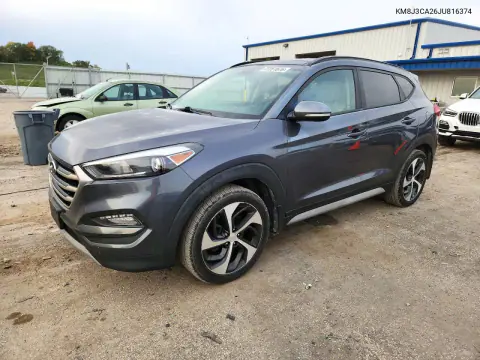 KM8J3CA26JU816374 — 2018 Hyundai Tucson, Мелкие вмятины и царапины, фото до ремонта