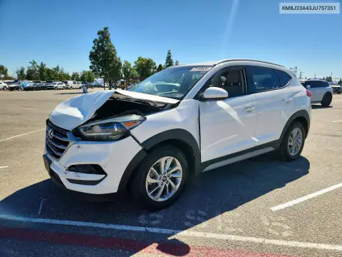 KM8J33A43JU757351 — 2018 Hyundai Tucson, Передняя часть, фото до ремонта