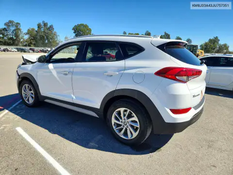 KM8J33A43JU757351 — 2018 Hyundai Tucson, фото 2 с аукциона Copart, Передняя часть
