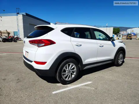 KM8J33A43JU757351 — 2018 Hyundai Tucson, фото 3 с аукциона Copart, Передняя часть