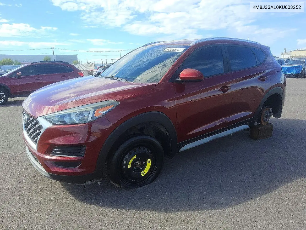 KM8J33AL0KU003252 Hyundai Tucson 2019 — повреждение Ходовая часть, фото до ремонта