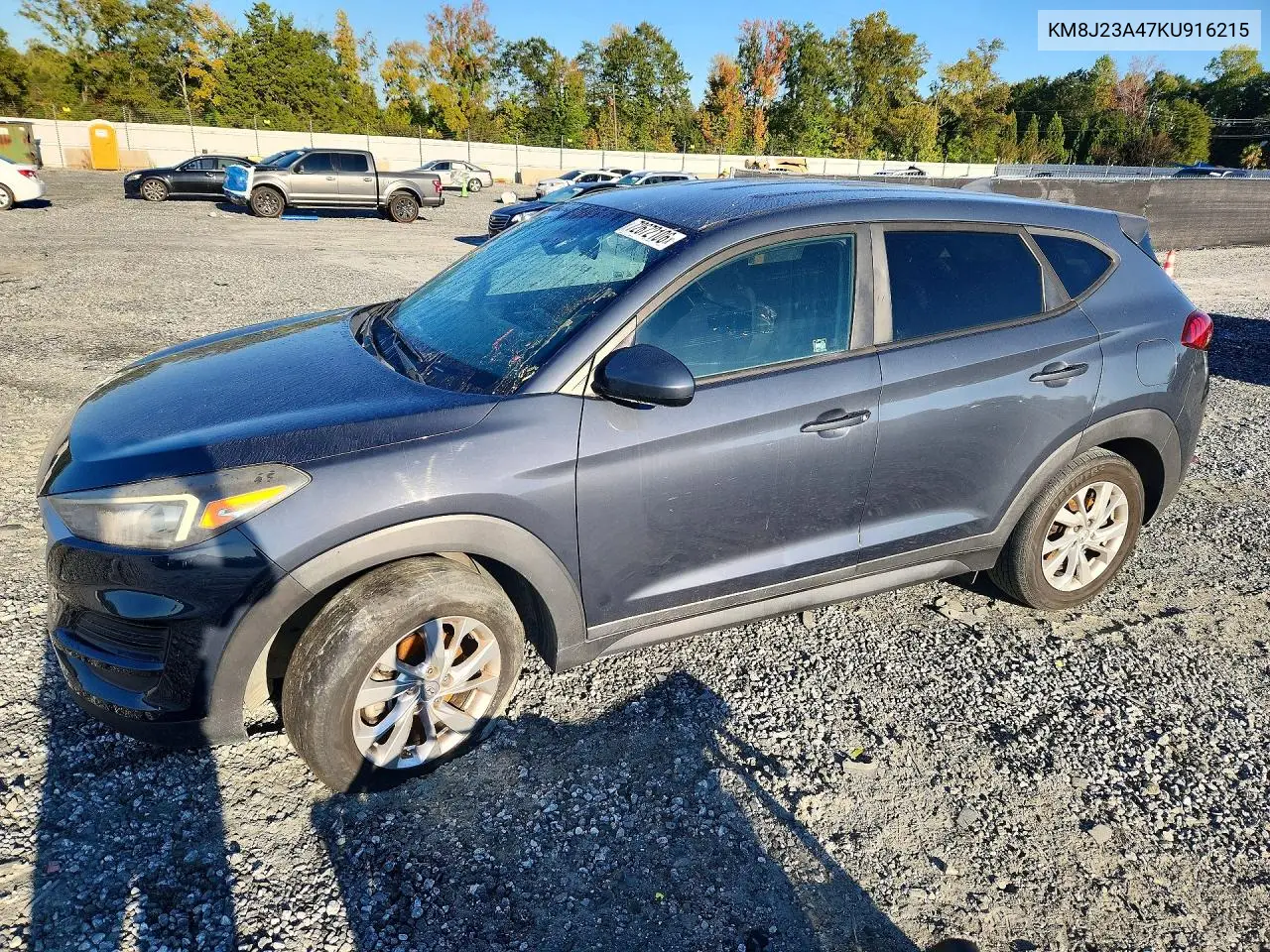 2019 Hyundai Tucson Se VIN KM8J23A47KU916215 фото 1