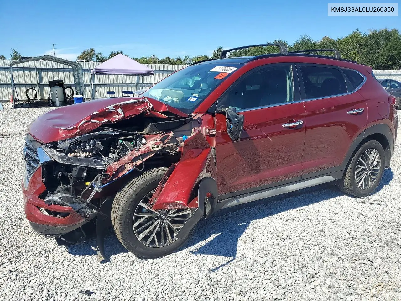 2020 Hyundai Tucson Ultimate VIN KM8J33AL0LU260350 фото 1