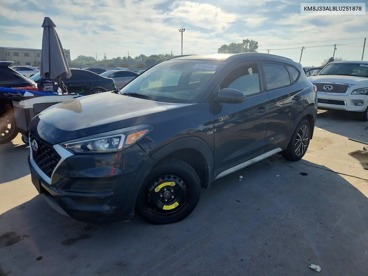 2020 Hyundai Tucson Sel VIN KM8J33AL8LU251878 фото 1