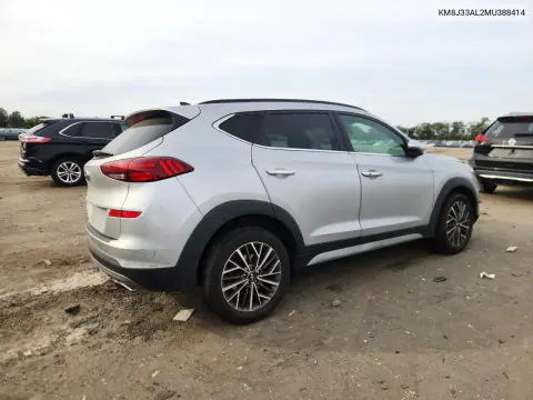 2021 Hyundai Tucson Ultimate VIN KM8J33AL2MU388414 фото 3