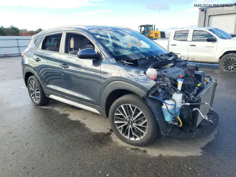 KM8J3CALXMU389620 — 2021 Hyundai Tucson, фото 4 с аукциона Copart, Передняя часть